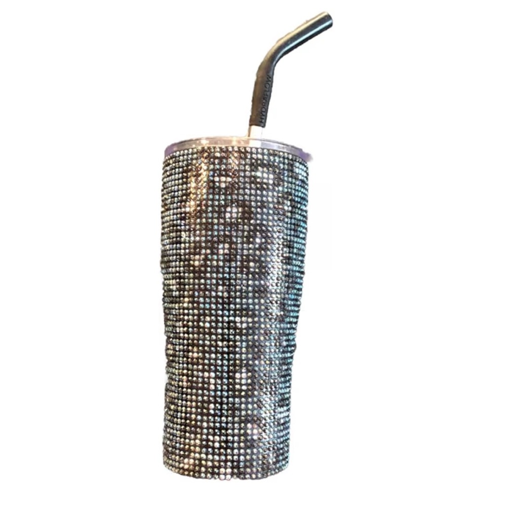 HYDRAFLOW Capri Bling 20 oz. Tumbler w/Straw Dual Lid New Insulated